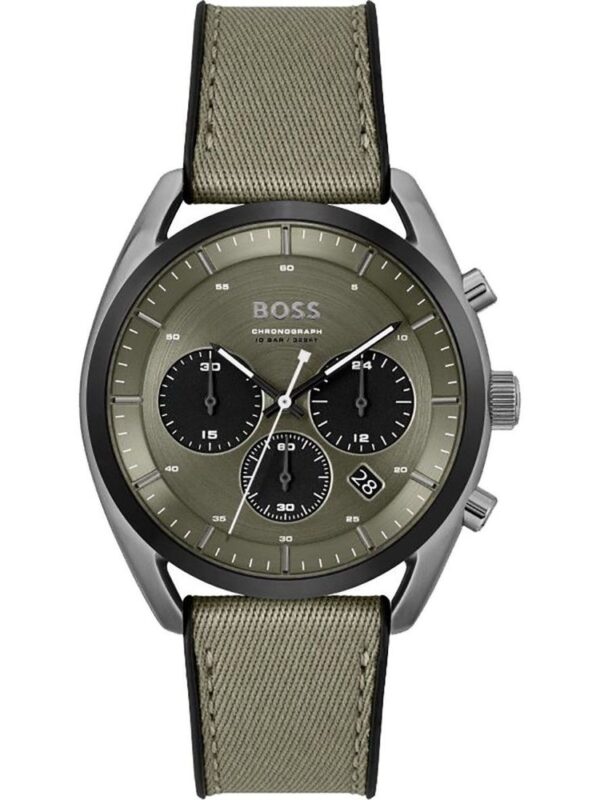 Hugo Boss Green Fabric Watch