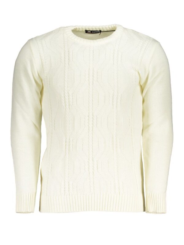 U.S. Grand Polo White Fabric Sweater