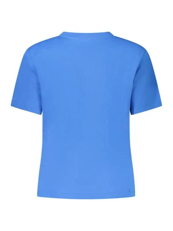 Blue casual T-shirt made from soft fabric, perfect for everyday wear and leisure. Comfortable fit with a classic round neckline and short sleeves for a timeless style. Ideal for casual outings or relaxed settings.