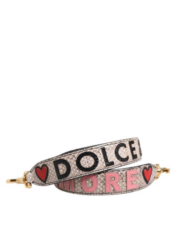 Dolce & Gabbana Multicolor DG AMORE Patch Bag Accessory Shoulder Strap