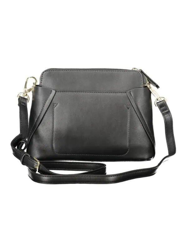 Luxury black leather crossbody bag with multiple compartments and adjustable strap for versatile style and everyday use.