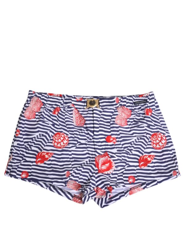 Dolce & Gabbana Multicolor Striped Beachwear Swim Trunk Swimwear