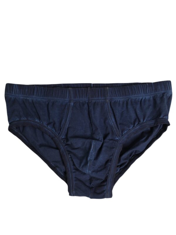 Dolce & Gabbana Blue Cotton Stretch Regular Men Brief Underwear