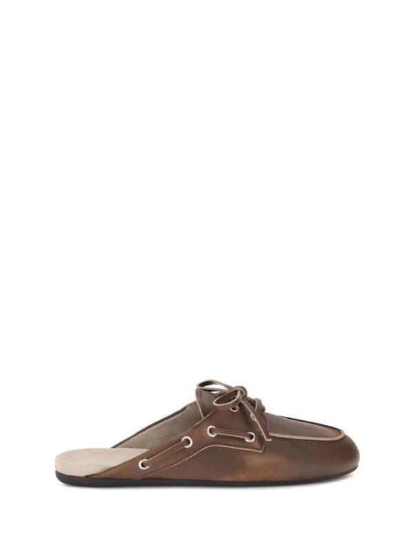Miu Miu Leather Sabot Loafers