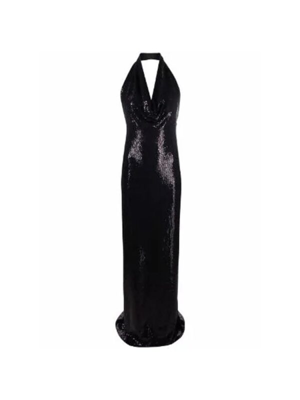 BLANCA VITA Sequin-Embellished Long Dress