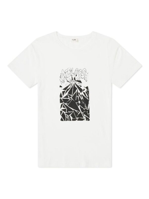 Celine Printed Cotton T-Shirt