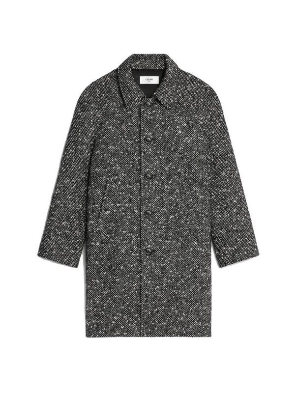 Celine Céline Camden Wool Tweed Coat