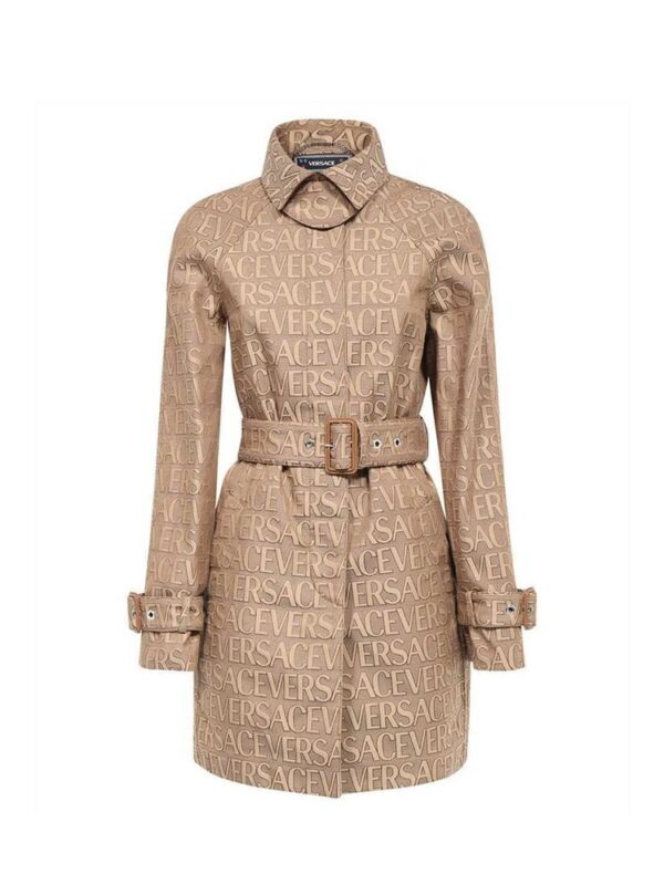 Versace Logo Trench Coat