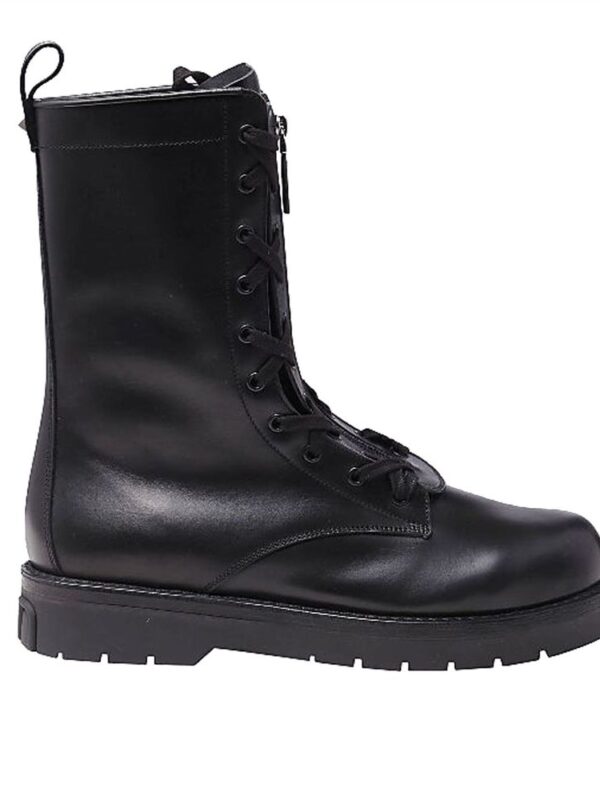 Valentino Garavani Combat Leather Boots