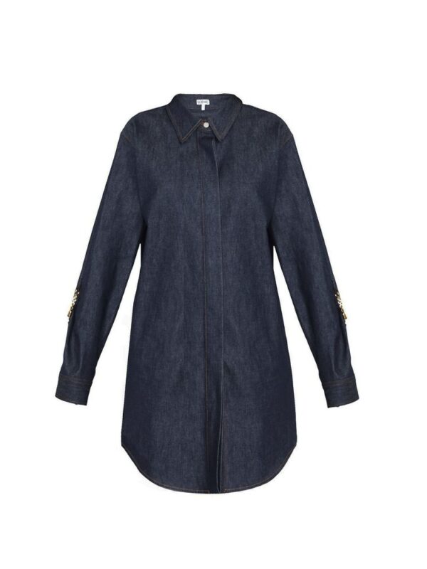 Loewe Denim Chain Shirt Dress