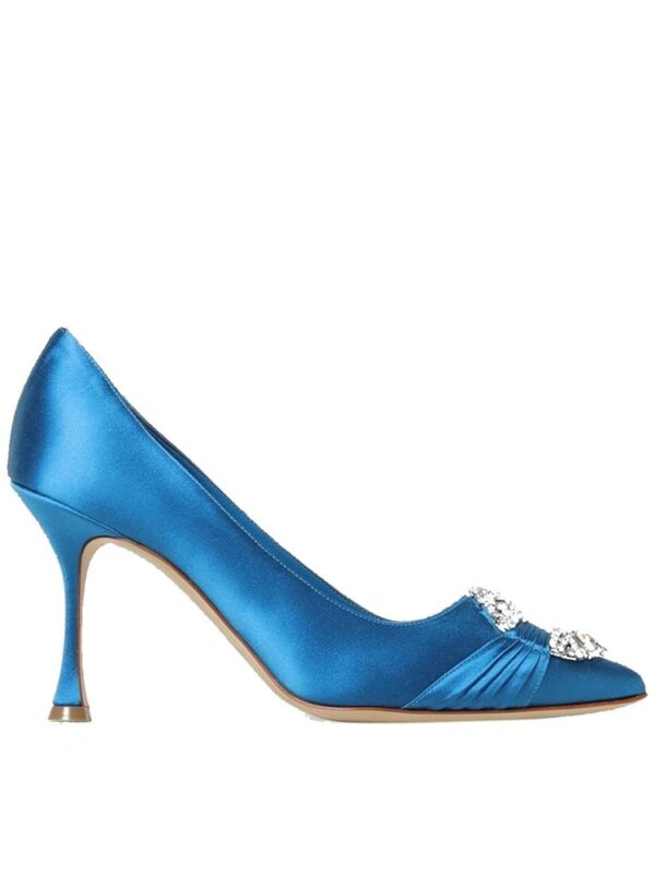 Manolo Blahnik Maida 090 Satin Pumps