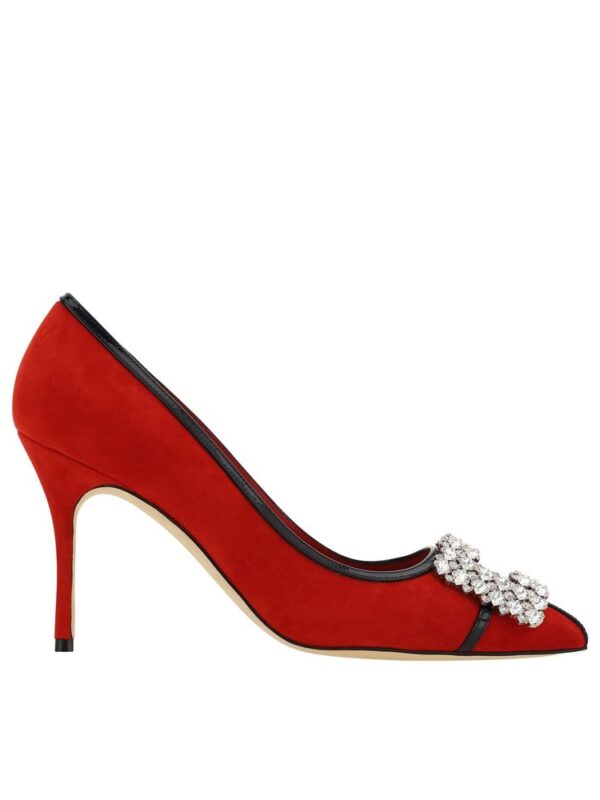 Manolo Blahnik Tuberian 90 Suede Pumps