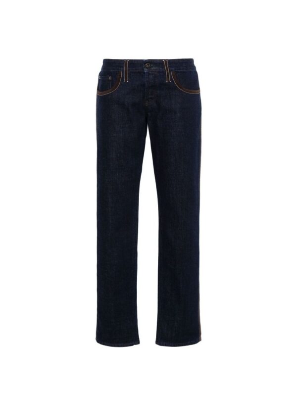 Miu Miu Piped-Trim Denim Jeans
