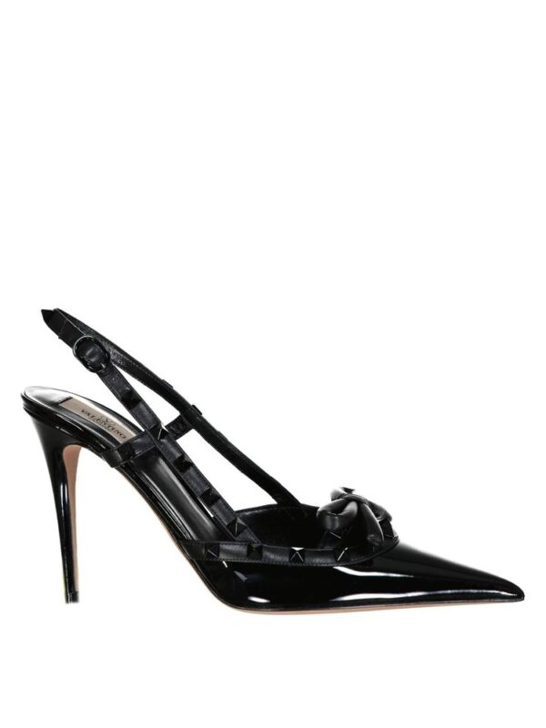 Valentino Garavani Rockstud Leather Slingback Pumps