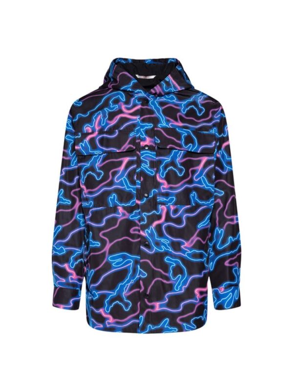 Valentino Printed Hooded Jacket