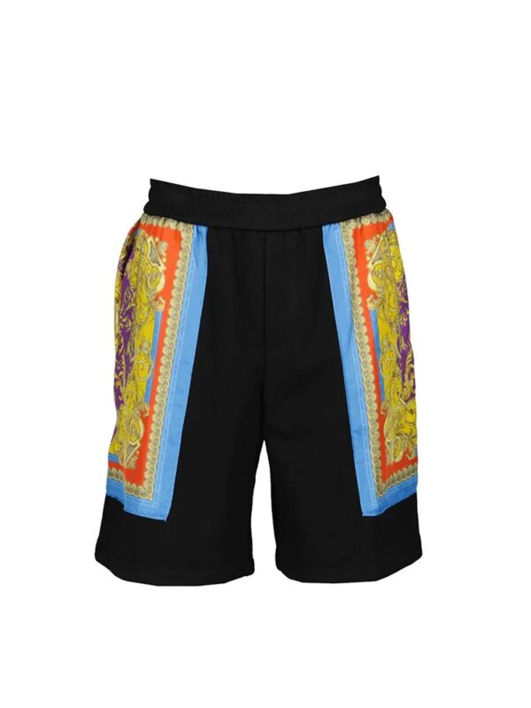 Versace Barocco Goddess Night Print Shorts