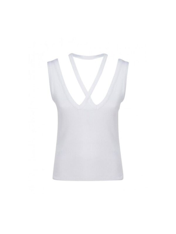 MM6 Maison Margiela Ribbed Cotton Top