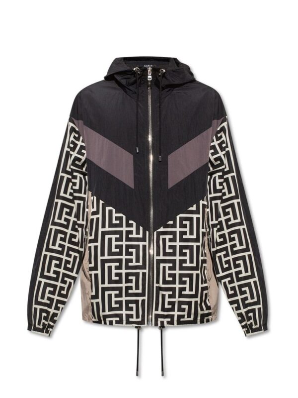 Balmain Nylon Monogram Jacket