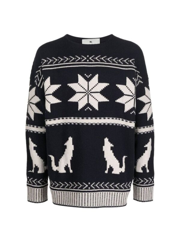 Etro Embroidered Cotton Sweater