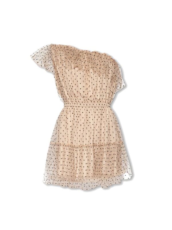 Gucci One-Shoulder Tulle Dress