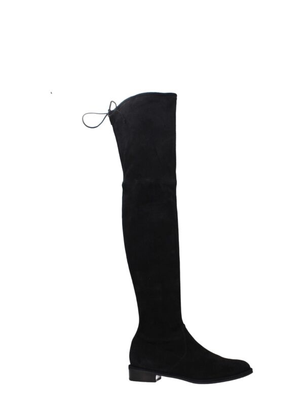 Stuart Weitzman Black Leather Over The Knee