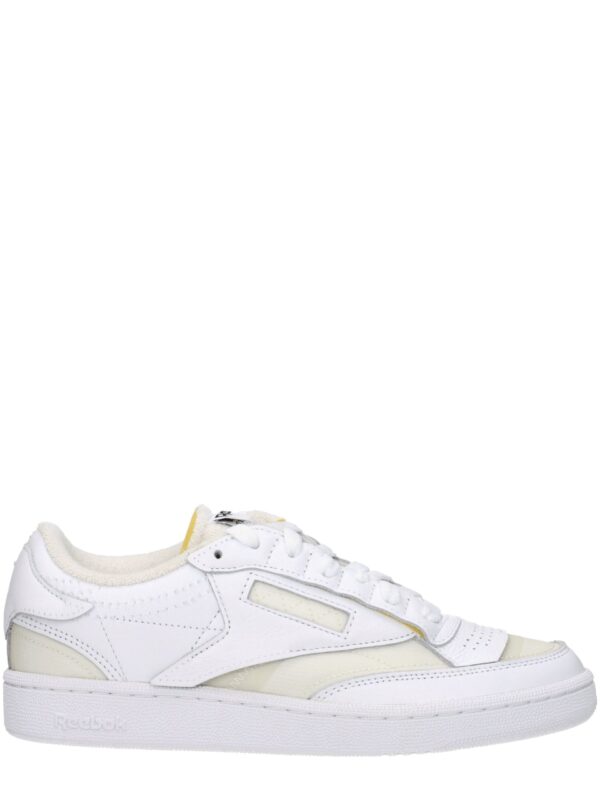 Maison Margiela White Fabric Low Tops