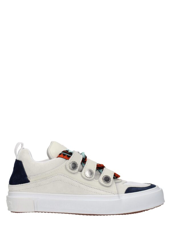 Marcelo Burlon Beige Leather Low Tops