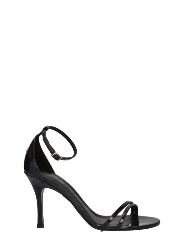 Furla Black Leather Stiletto Heels Sandals
