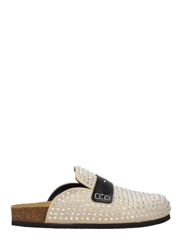 Jw Anderson Beige Leather Slippers Sandals