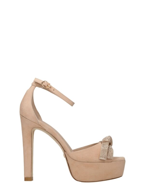 Stuart Weitzman Beige Leather Platforms