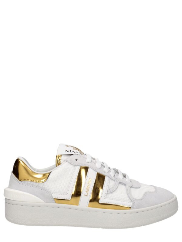 Lanvin White Fabric Low Tops