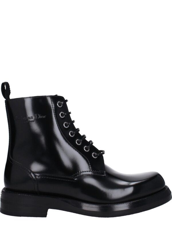 Christian Dior Black Leather Ankle Boots