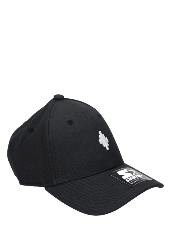 Marcelo Burlon Black Marabou Caps (Baseball Hat)