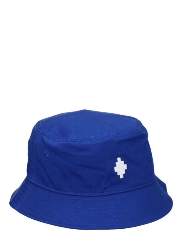 Marcelo Burlon Blue Cotton Bucket Hats