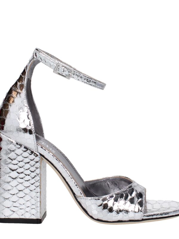 Paris Texas Gray Leather Platforms