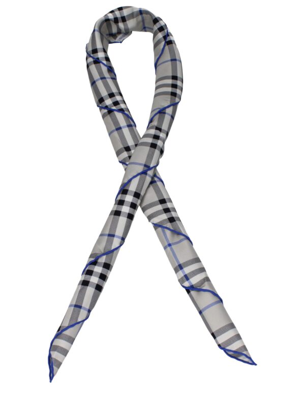 Burberry Gray Silk Foulards