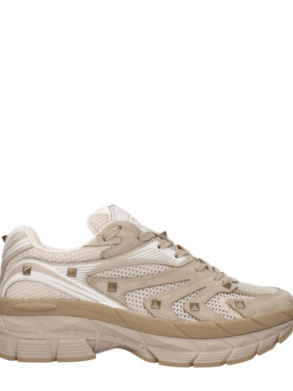 Valentino Garavani Beige Fabric Low Tops