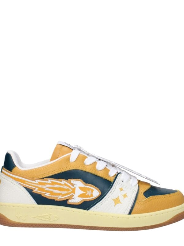 Enterprise Japan Green Leather Low Tops