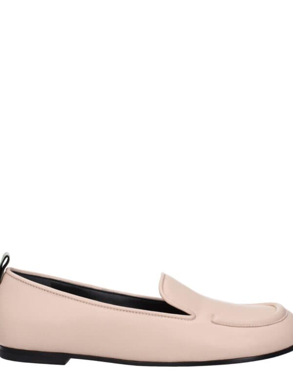 Premiata Pink Leather Slip-On Loafers