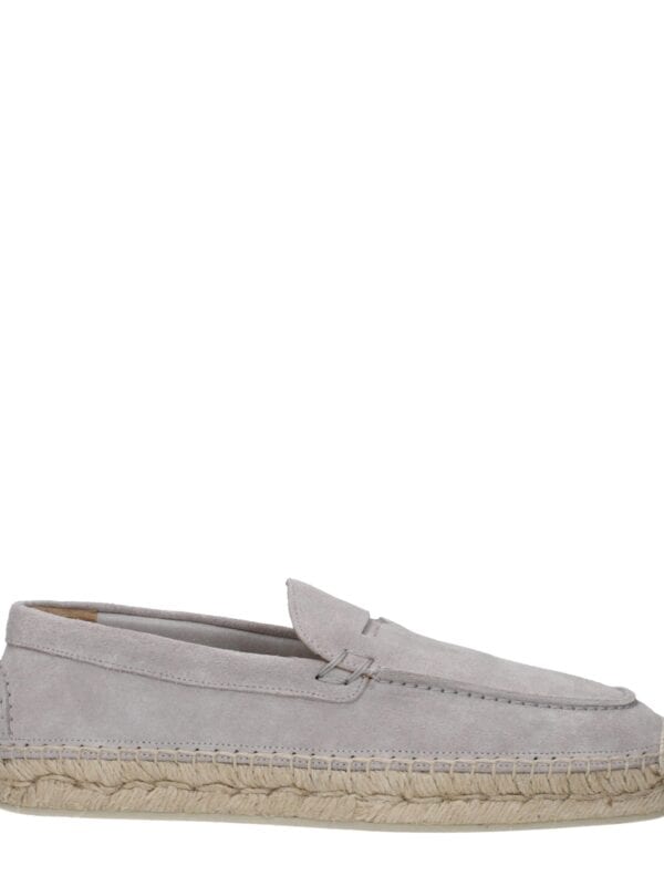 Christian Louboutin Gray Leather Espadrilles