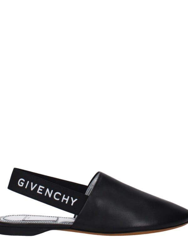 Givenchy Black Leather Mules