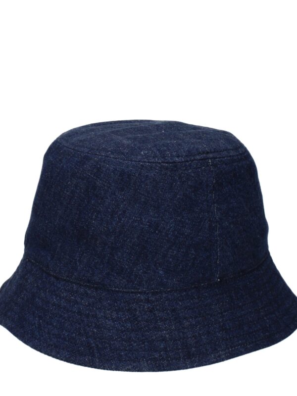 Soft denim bucket hat with stitching details, stylish and casual accessories for versatile fashion looks.