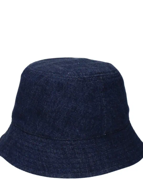 Soft denim bucket hat with stitching details, stylish and casual accessories for versatile fashion looks.