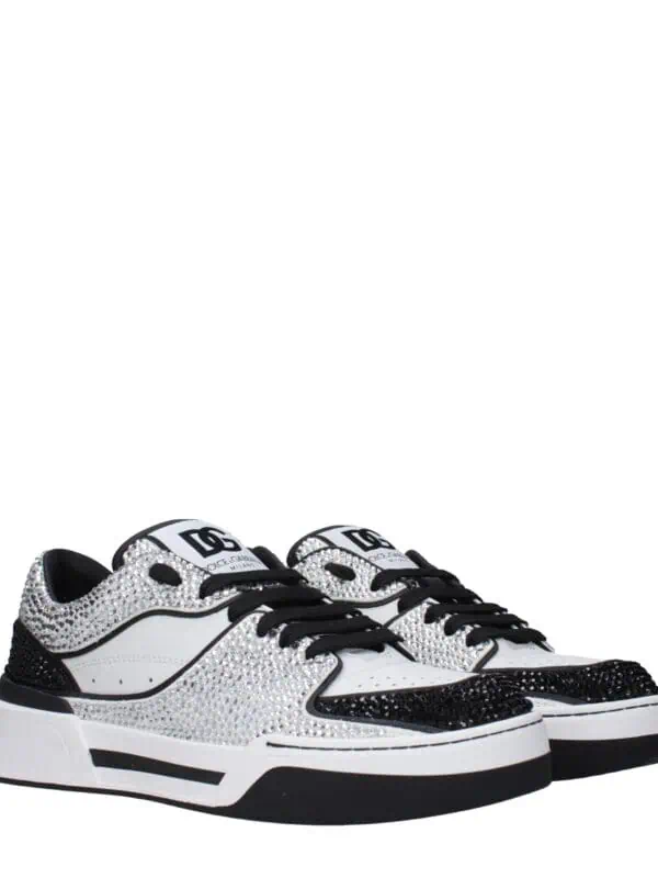 Stunning luxury sneakers adorned with sparkling crystals, blending elegant design with high-end fashion for a luxurious streetwear look. Perfect for making a bold style statement.