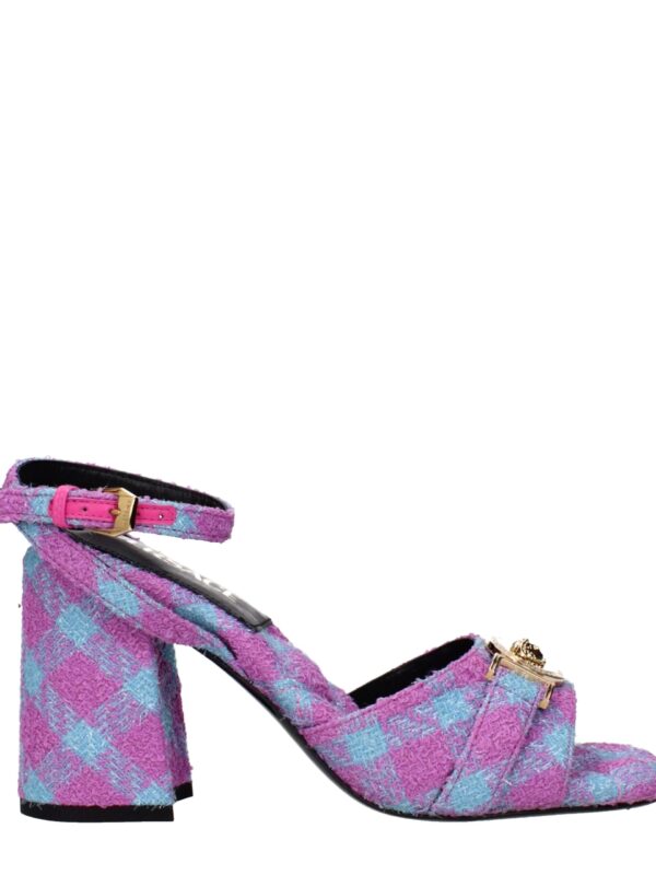 Versace Pink Fabric Platforms
