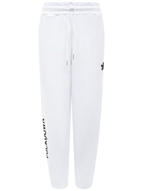 Comme Des Fuckdown White Cotton Jeans & Pant