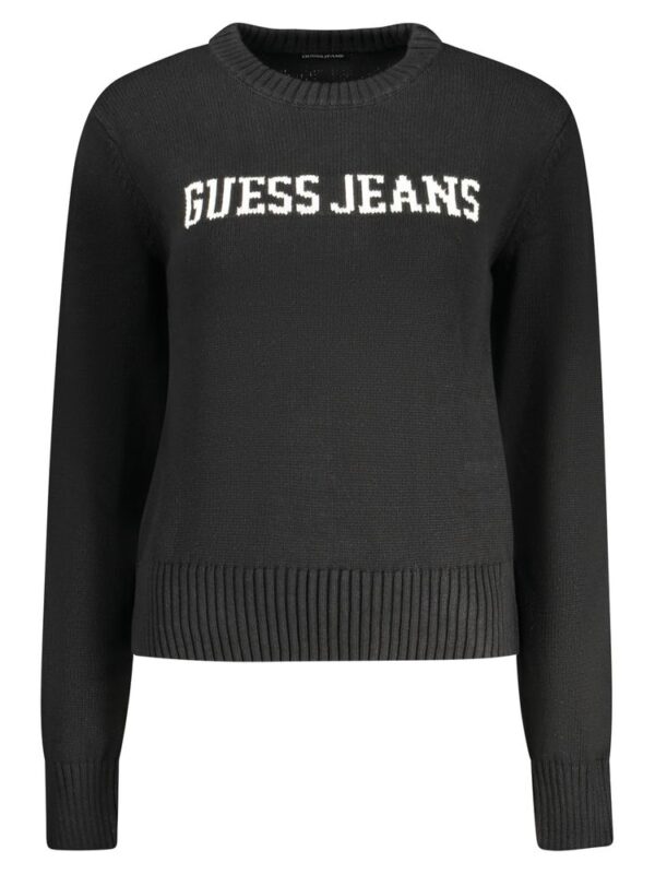 Guess Jeans Black Cotton Sweater