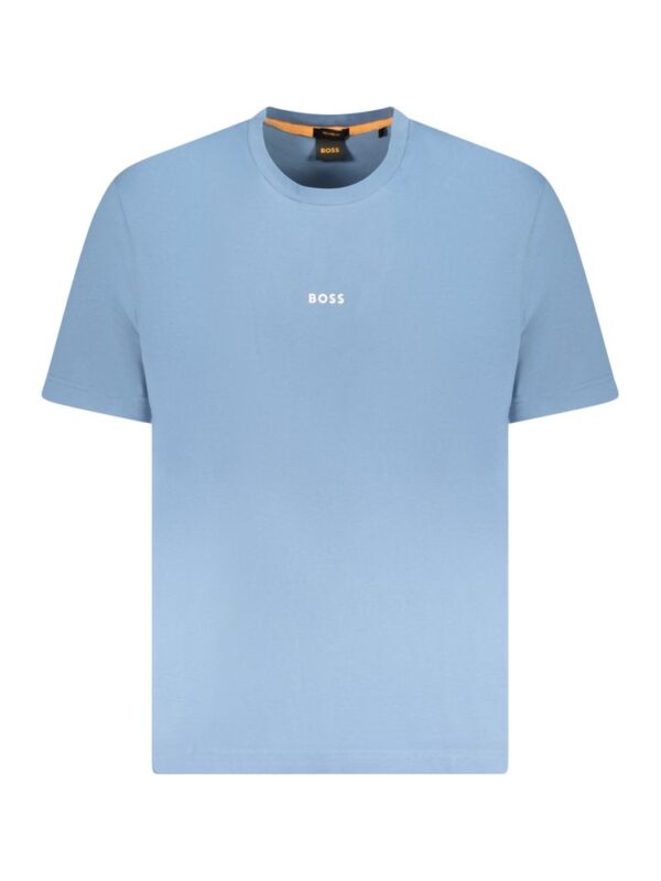 Hugo Boss Blue Cotton Men T-Shirt
