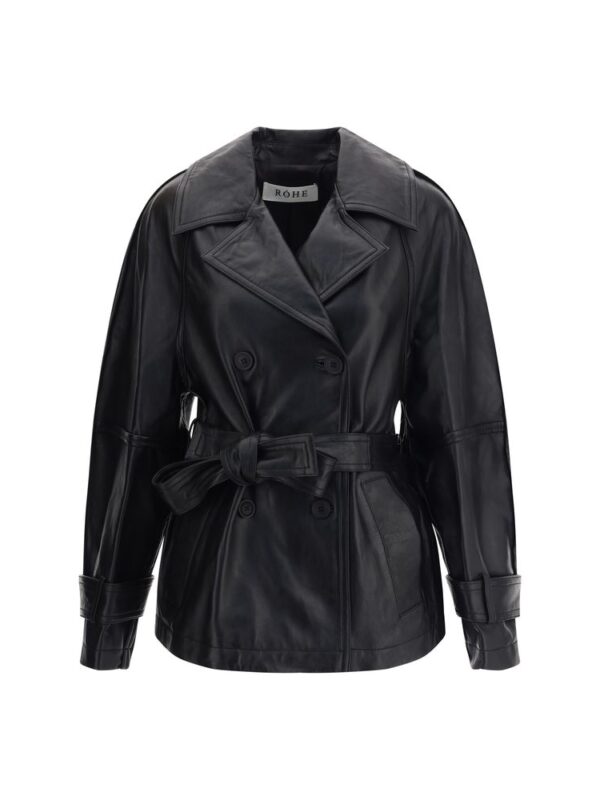Rohe Double-breasted leather Jacket
