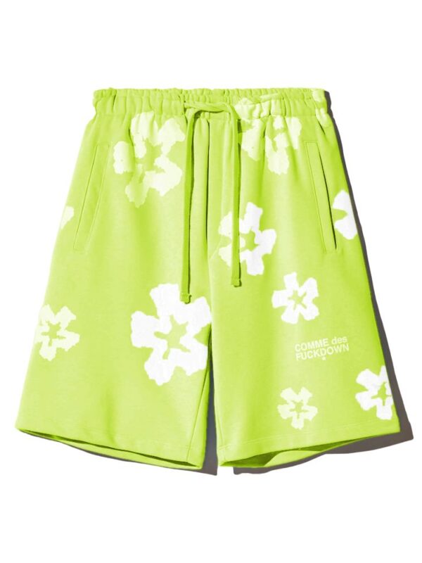 Comme Des Fuckdown Green Cotton Short